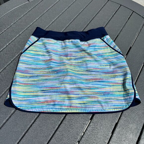 Lands End Women's Quick Dry Board Skort Swim Skirt Size 10 - Picture 1 of 4